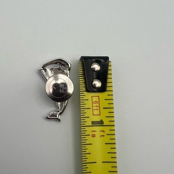 Vintage Swarovski Crystal Sailboat Pin Tie Tack Nautical Brooch - Picture 8 of 11